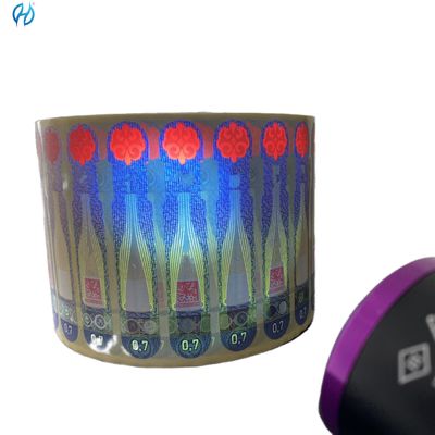 Customized Security Paper Adhesive Tax Stamp With CMYK+ Pantone Color Printing