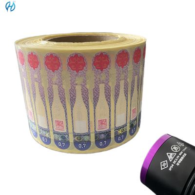 Customized Security Paper Adhesive Tax Stamp With CMYK+ Pantone Color Printing
