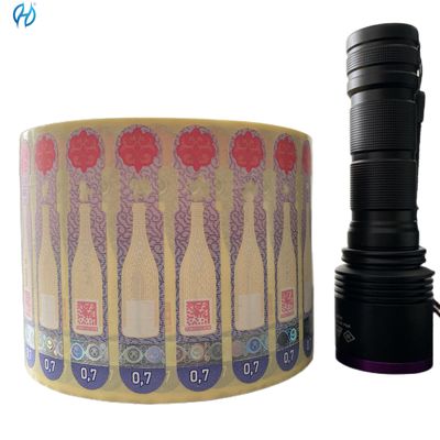 Customized Security Paper Adhesive Tax Stamp With CMYK+ Pantone Color Printing