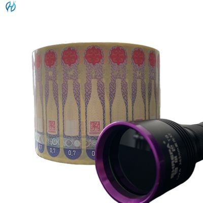 Bottles Glass Personalized Wine Label Stickers Polarizing Laser