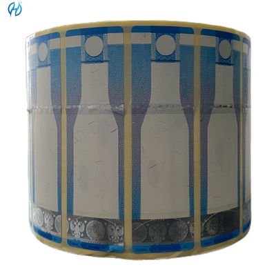 Professional Rolls Packaging for Wine Label Stickers with Permanent Adhesive