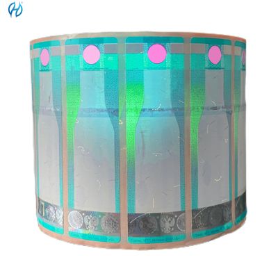 Laser Holographic Double Layer Sticker Labels Trademark Reflective Security Code