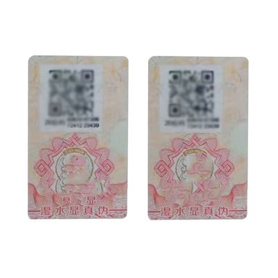ODM Anti Counterfeit Sticker Waterproof Adhesive QR Code Security Label