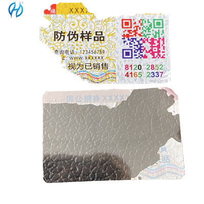 Anti-counterfeit Cigarette Tax Stamp Duty With Customized Holographic Security Paper