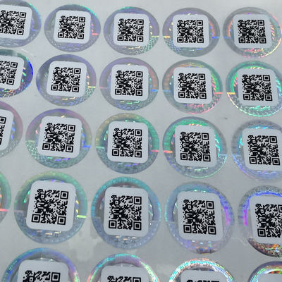 Customizable Security Label Stickers In Paper Vinyl PET With Offset Printing CMYK Color Sheet/Roll Die Cut