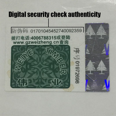Customized Offset Security Label Stickers CMYK/Pantone Printing