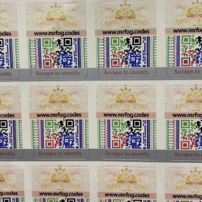 Customizable CMYK/Pantone Security Sticker Rolls In Various Thicknesses