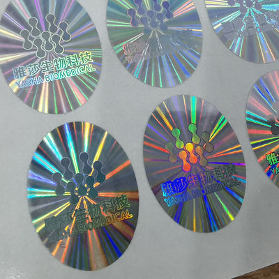 Offset Printing Custom Holographic Stickers Barcode Included Printing
