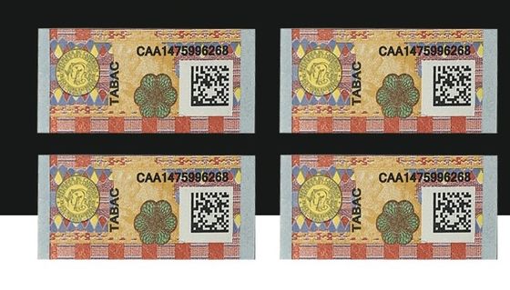 Holographic Micro Text Cigarette Stamp Label With Security Watermark Feature