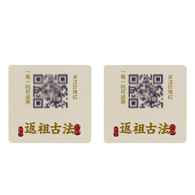 Waterproof And UV Resistant Custom Paper Stickers For Warranty Protection