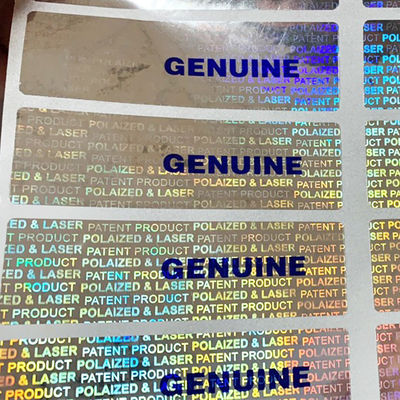OEM/ODM Customized Paper Vinyl PET Security Label Stickers For Anti fake