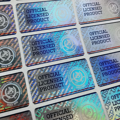 Custom Holographic Tamper Evident security seal stickers - Paper Vinyl/ PET