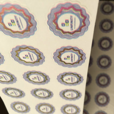 Customized Paper Vinyl PET Security Label Stickers for Lexury Products Protection