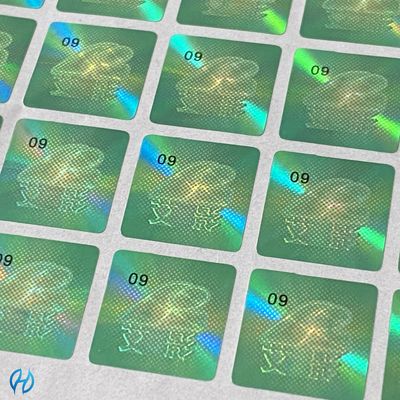 Permanent Adhesive Laser Code Counterfeit Detection Label Authentication Solution