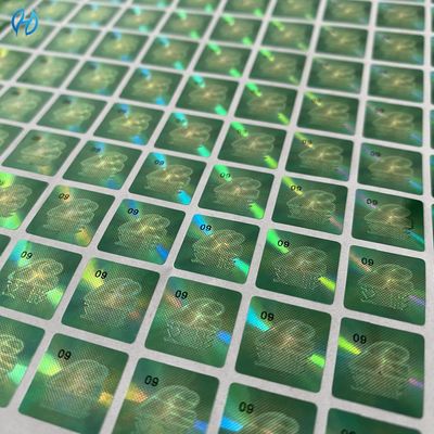Protection Laser Anti Counterfeiting Label with Normal Adhesive Type Holographic Security and Long-lasting Durability