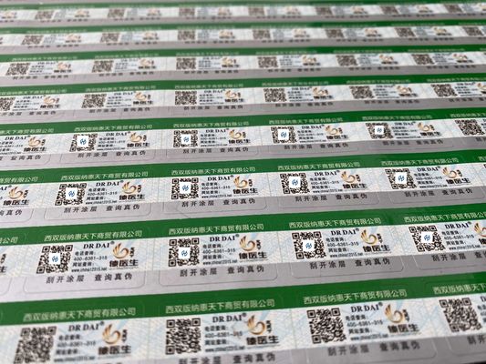 Glossy Surface Finish Hot Stamping Label for Customized Paper Products and Customized Logo