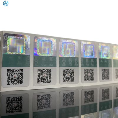 Product Application QR Code Barcode Adhesive Paper Label for Security Labels