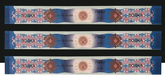 CMYK Anti Counterfeit Label Permanent Adhesive Round/Square/Rectangle Shape