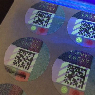 Anti Counterfeit Hologram Sticker With Weather Resistant Advantages And CMYK Color