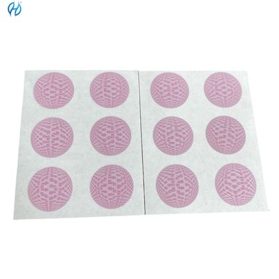 Fluorescence Printing Peel and Stick Label Pairs for Maximum Product Protection