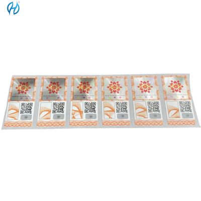 Black And White QR Code Label Anti-fake VOID Security Qr Code Stickers With Logo