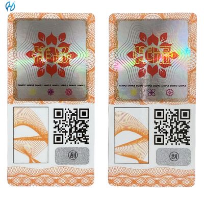 Anti-counterfeiting QR Code Label Permanent Scalability Removable For Product Packaging