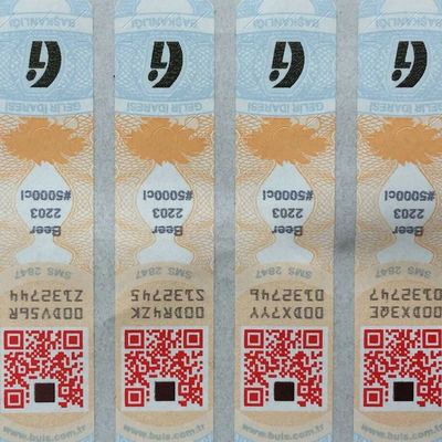 Square QR Code Label , Personalized Qr Code Sticker 100000 Pieces For Scanning High Efficiency