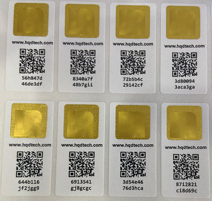 Custom Logo Display Qr Code Hologram Sticker Label for Removable Applications