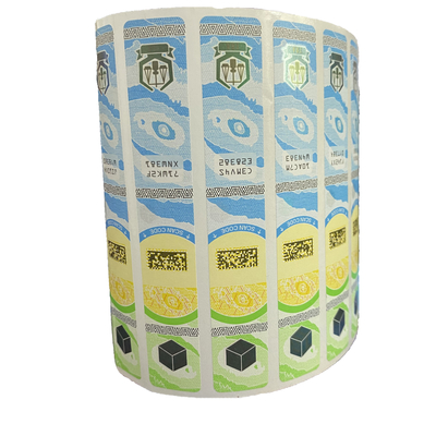 Waterproof Anti Counterfeit Sticker with Laser Printing and Special Paper High Durability