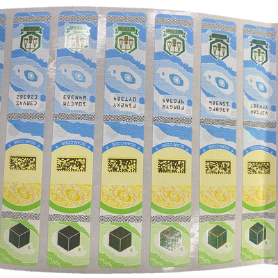 Batch Identification Anti Counterfeit Sticker with UV Resistance and Offset Printing Technology