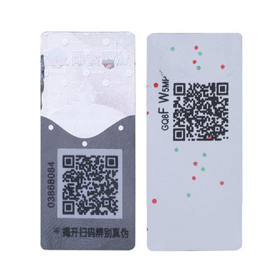 ISO9001 Certified Self Adhesive Security Labels with Hidden Message and Carton Packaging for Tamper-Evident Protection