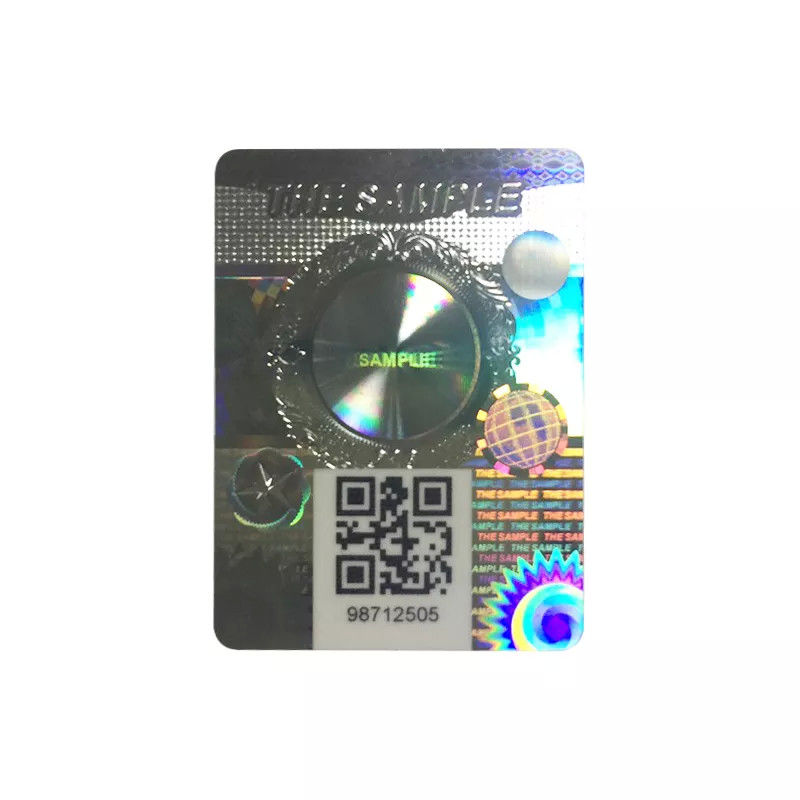 Hologram Seal Sticker Label Scratch Off QR Code 3D Adhesive