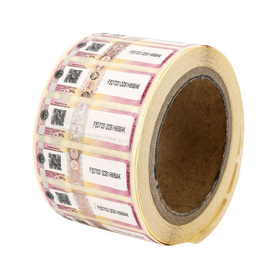 OEM / ODM Security Label Stickers Rainbow Gradient Custom Printing Label