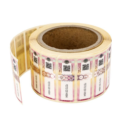 Customized Waterproof Offset Printing Die Cut Anti Counterfeit Sticker In Sheet/Roll Packing