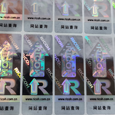 Offset Printing Holographic Security Stickers with Customized Logo on Vinyl