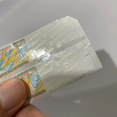 CDR Custom Label Stickers Matte PET Fluorescent Laser Label OEM