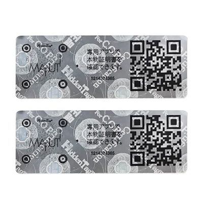 Custom Printing Self Adhesive Label Double Layer Anti Counterfeiting Label