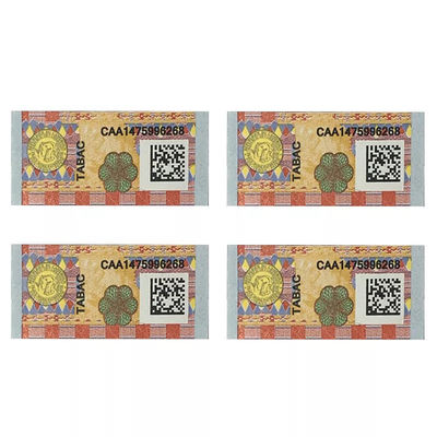 Adhesive Custom Printing Sticker Mozambique Tobacco Tax Stamp Duty