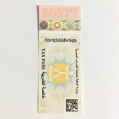 Hologram California Tobacco Tax Stamp Russian Cigarette Tax Stamp OEM