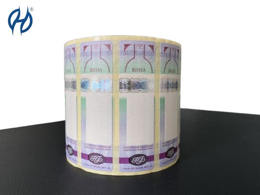 High Security Custom Tax Stamps With Adhesive And Holographic Features