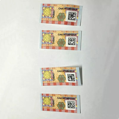Cigarette Industry Packaging Tax Stamp Private Tobacco Pack Box Label