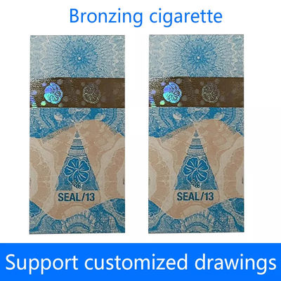 Il bollo fiscale personalizzato per sigarette di tabacco identifica la carta di sicurezza anticontraffazione