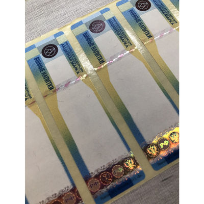 Full Color Permanent Adhesive Wine Label Stickers Smudge Resistant Paper