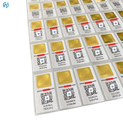 Custom Security Stickers Custom Label Stickers with Barcode Full Color Logo Removable Adhesive