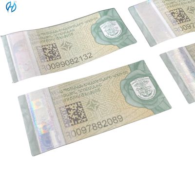 Anti-counterfeit Tax Stamp Duty Adhesive For Cigarette Security Paper