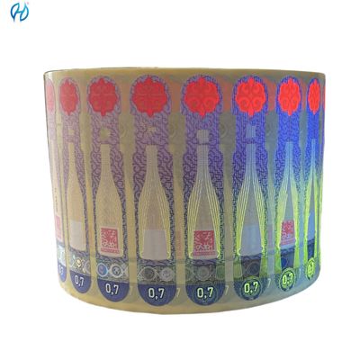 Custom Order Watermark Tax Stamp Label with Safety Thread and Security Paper Adhesive