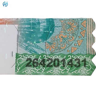 Customed Printing Color Invisible UV Tax Stamp Sticker For Customizable Options