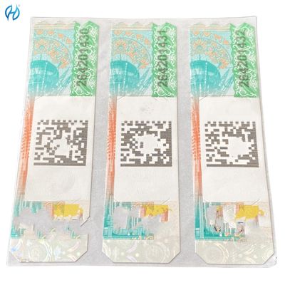 Timbro fiscale personalizzato Stampaggio a caldo UV Stampa invisibile Etichetta adesiva per vino