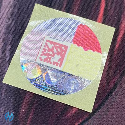 Custom Order Security Paper Adhesive Custom Tax Stamps With Hot Stamping Foil Technology