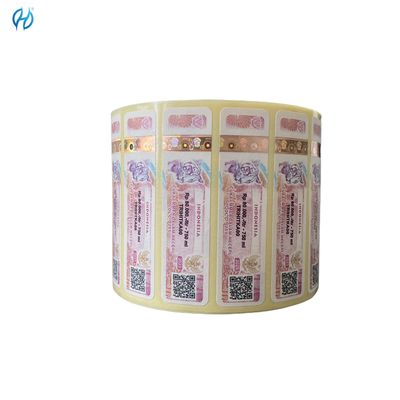 CMYK Pantone Color Custom Tax Stamps With Holographic Security Design And Watermark